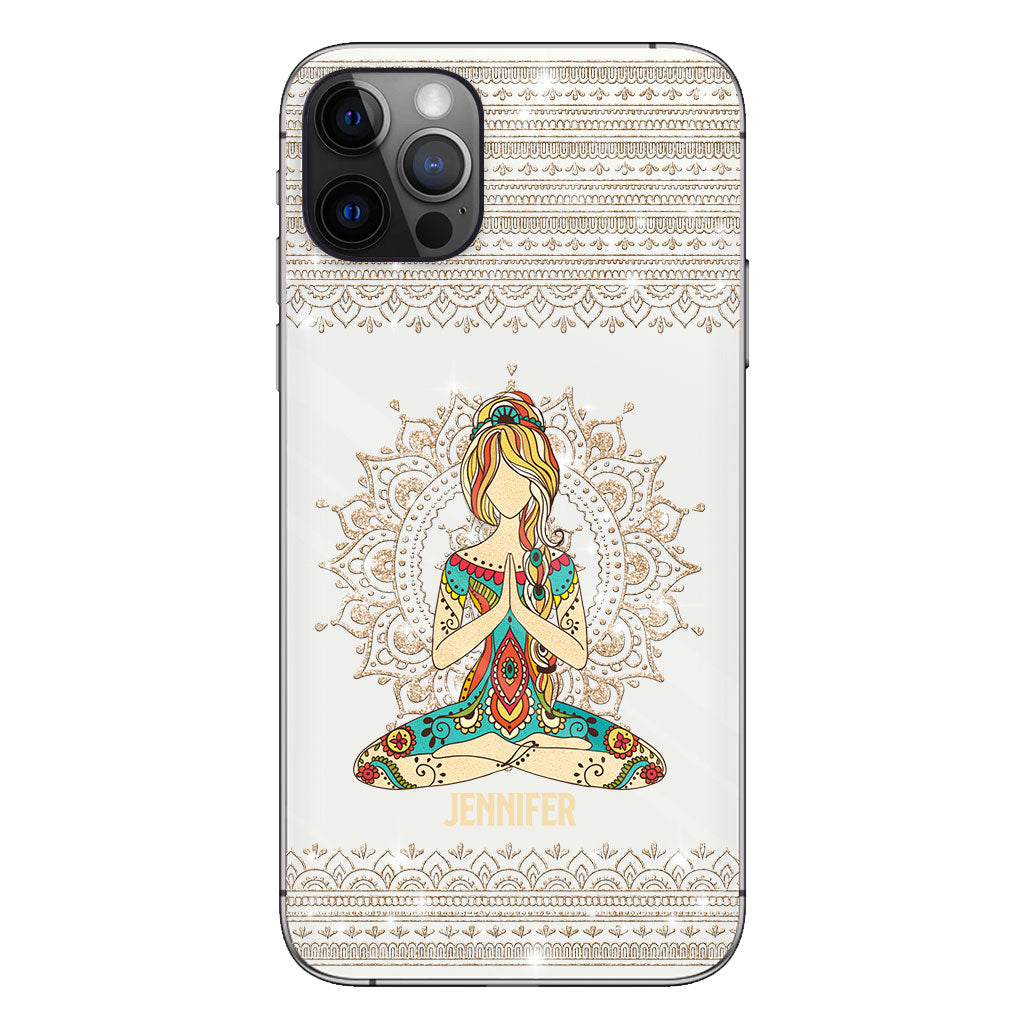 Let That S Go - Personalized Yoga Clear Phone Case