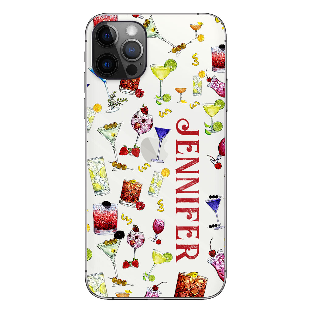 Summer Vibes - Personalized Cocktail Clear Phone Case