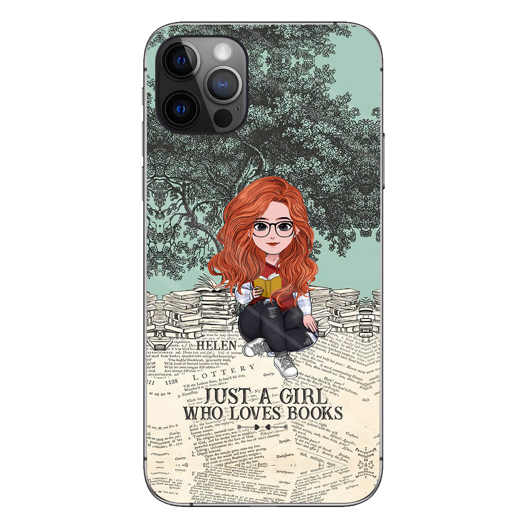 Just A Girl Who Loves Book - Personalized Book Clear Phone Case