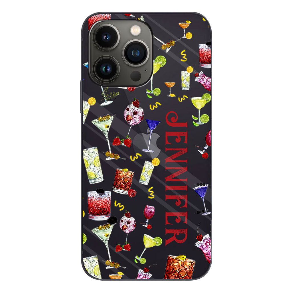 Summer Vibes - Personalized Cocktail Clear Phone Case