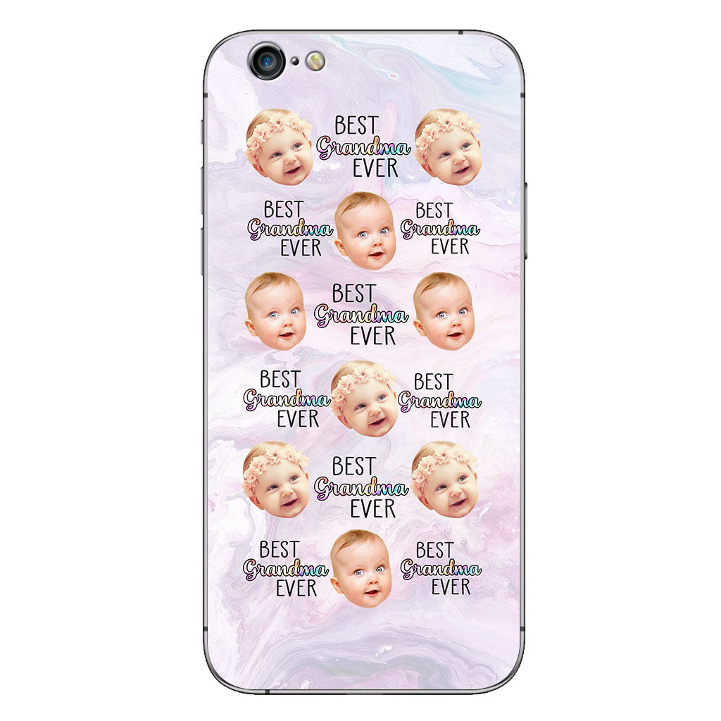 Best Grandma Mom Ever - Gift for grandma, mom, grandma, aunt - Personalized Clear Phone Case