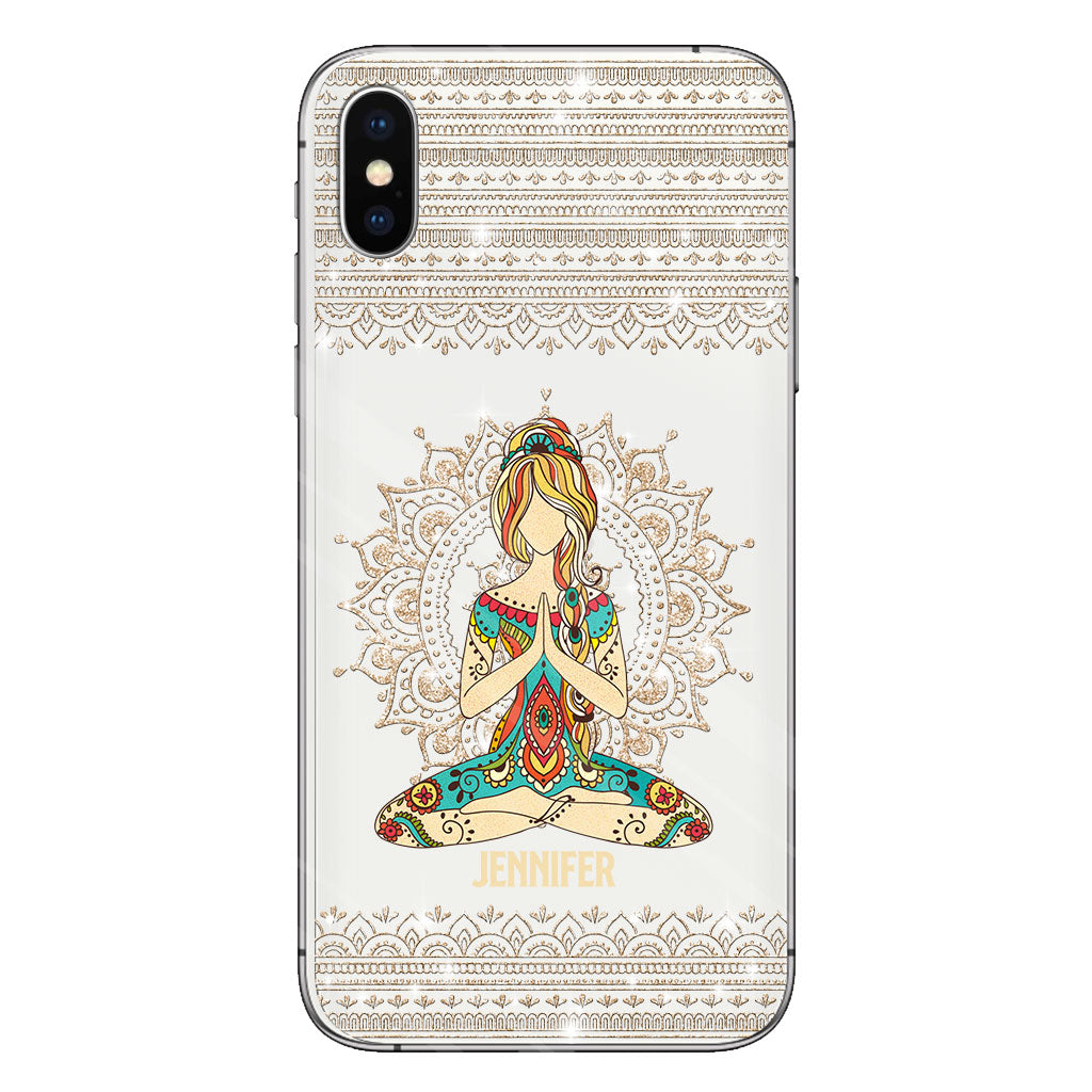 Let That S Go - Personalized Yoga Clear Phone Case