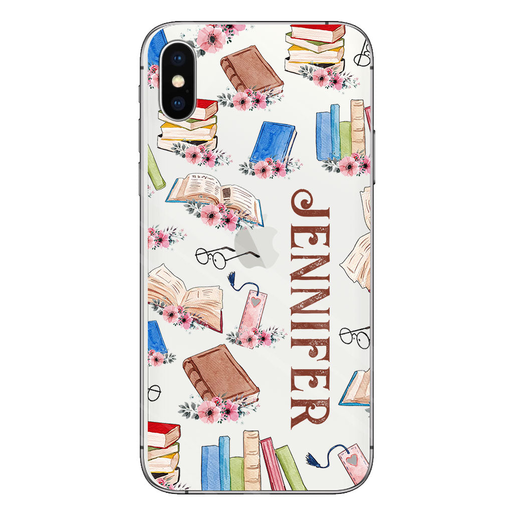 Just A Girl Who Loves Books - Personalized Book Clear Phone Case