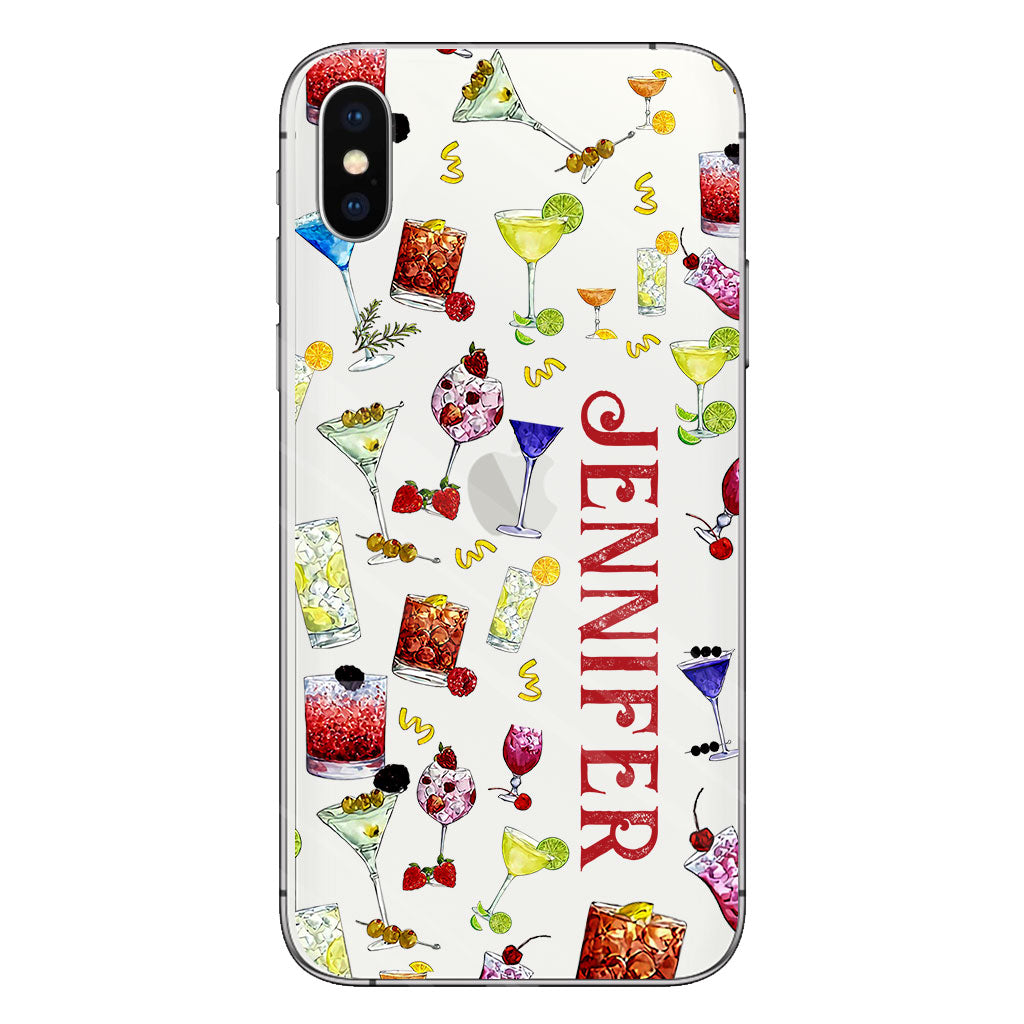 Summer Vibes - Personalized Cocktail Clear Phone Case
