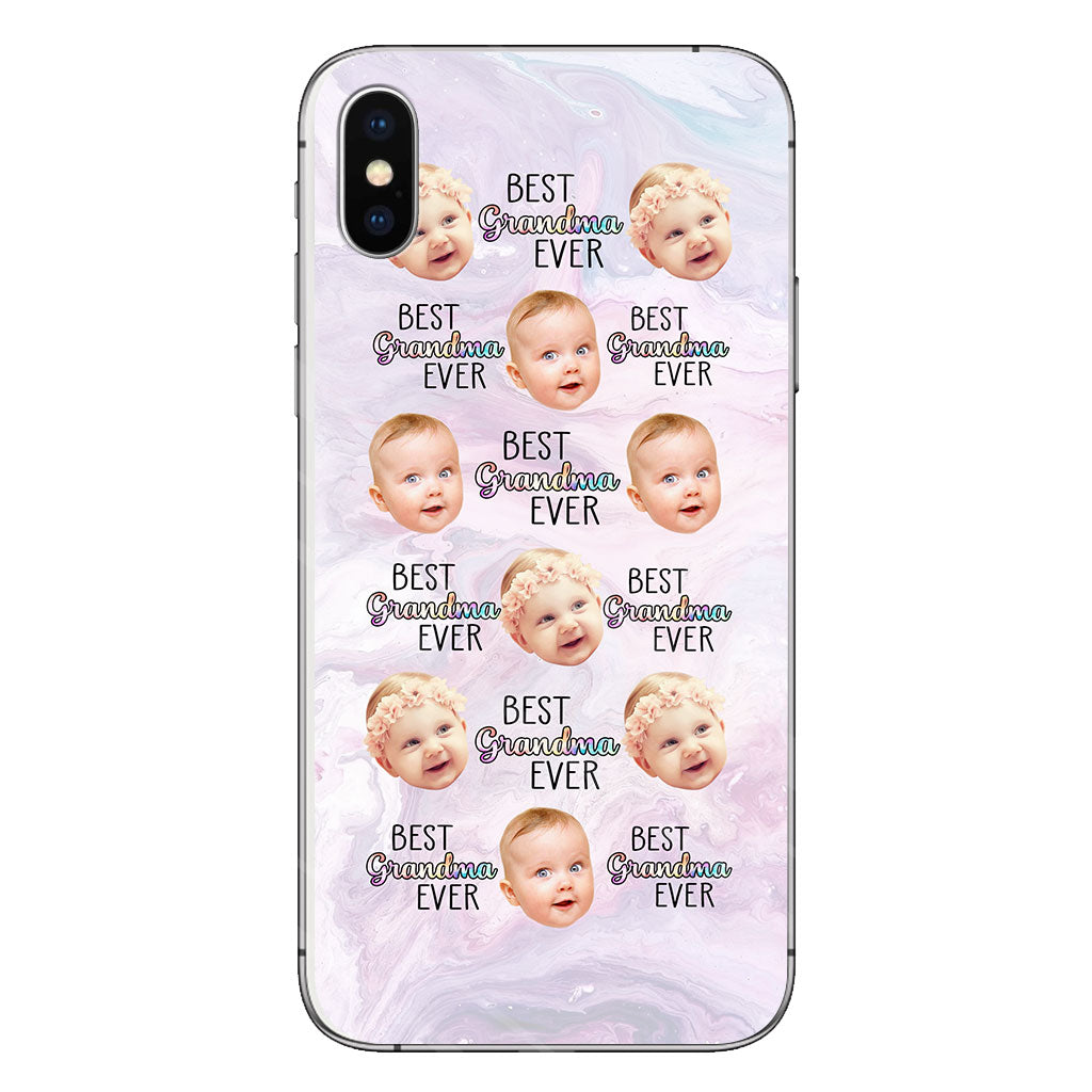 Best Grandma Mom Ever - Gift for grandma, mom, grandma, aunt - Personalized Clear Phone Case