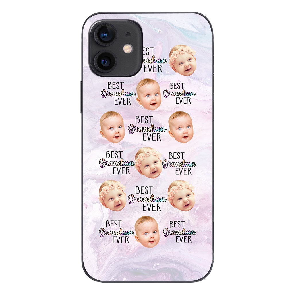 Best Grandma Mom Ever - Gift for grandma, mom, grandma, aunt - Personalized Clear Phone Case
