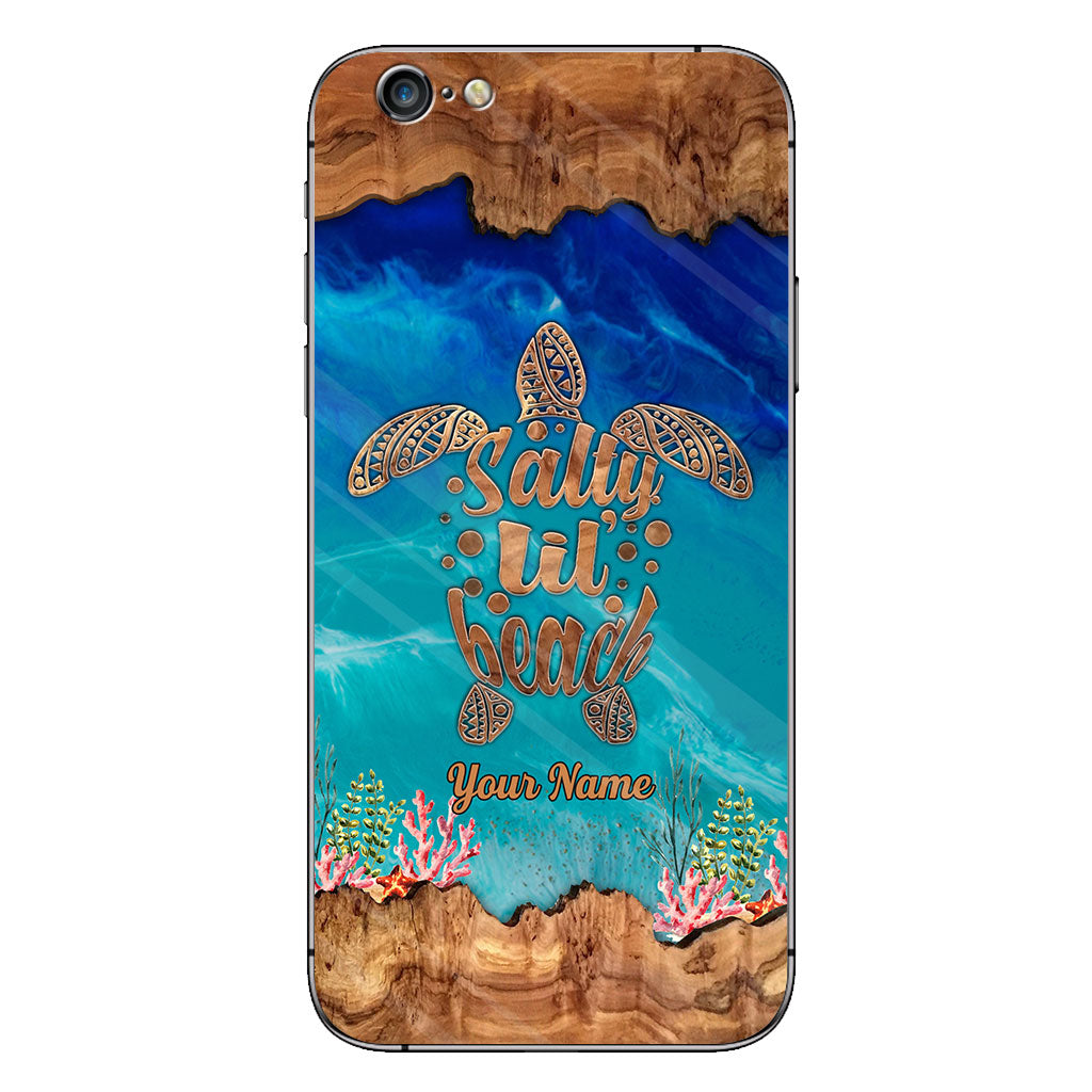 Salty Lil' Beach - Personalized Turtle Phone case