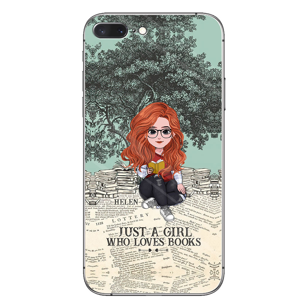 Just A Girl Who Loves Book - Personalized Book Clear Phone Case