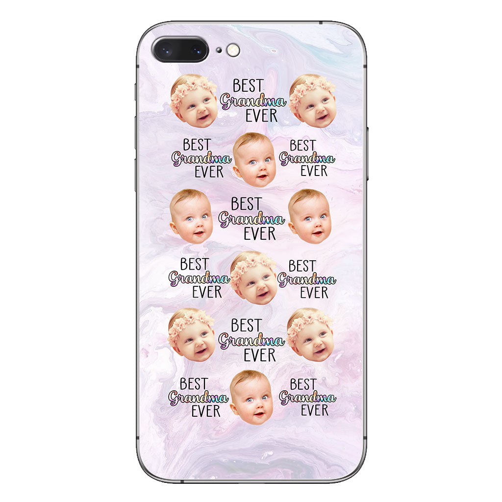 Best Grandma Mom Ever - Gift for grandma, mom, grandma, aunt - Personalized Clear Phone Case