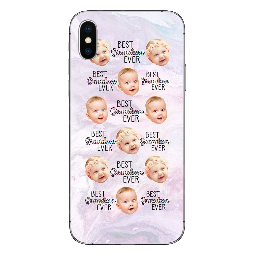 Best Grandma Mom Ever - Gift for grandma, mom, grandma, aunt - Personalized Clear Phone Case