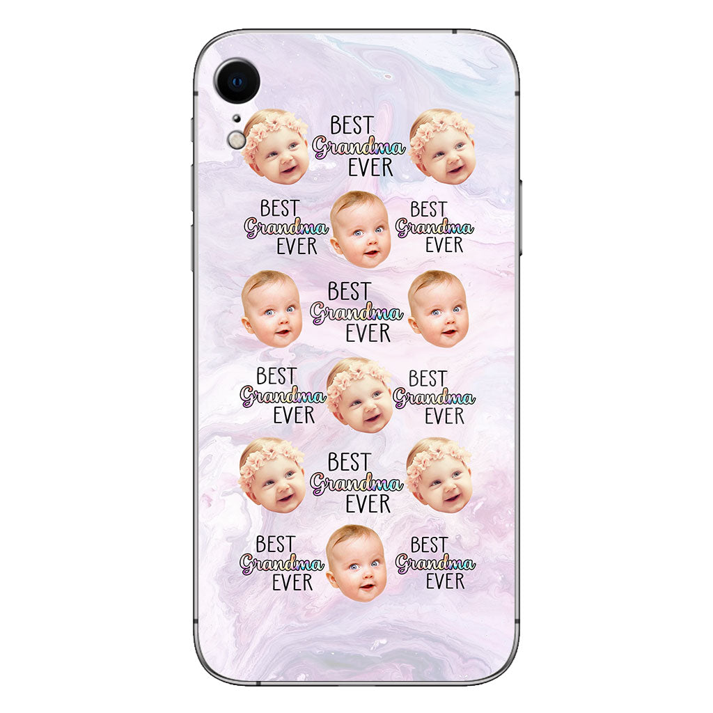 Best Grandma Mom Ever - Gift for grandma, mom, grandma, aunt - Personalized Clear Phone Case