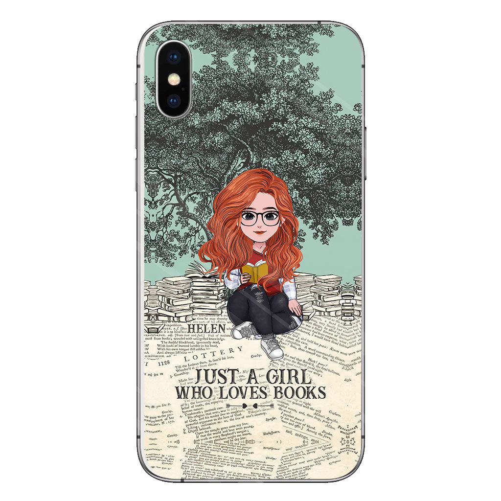 Just A Girl Who Loves Book - Personalized Book Clear Phone Case