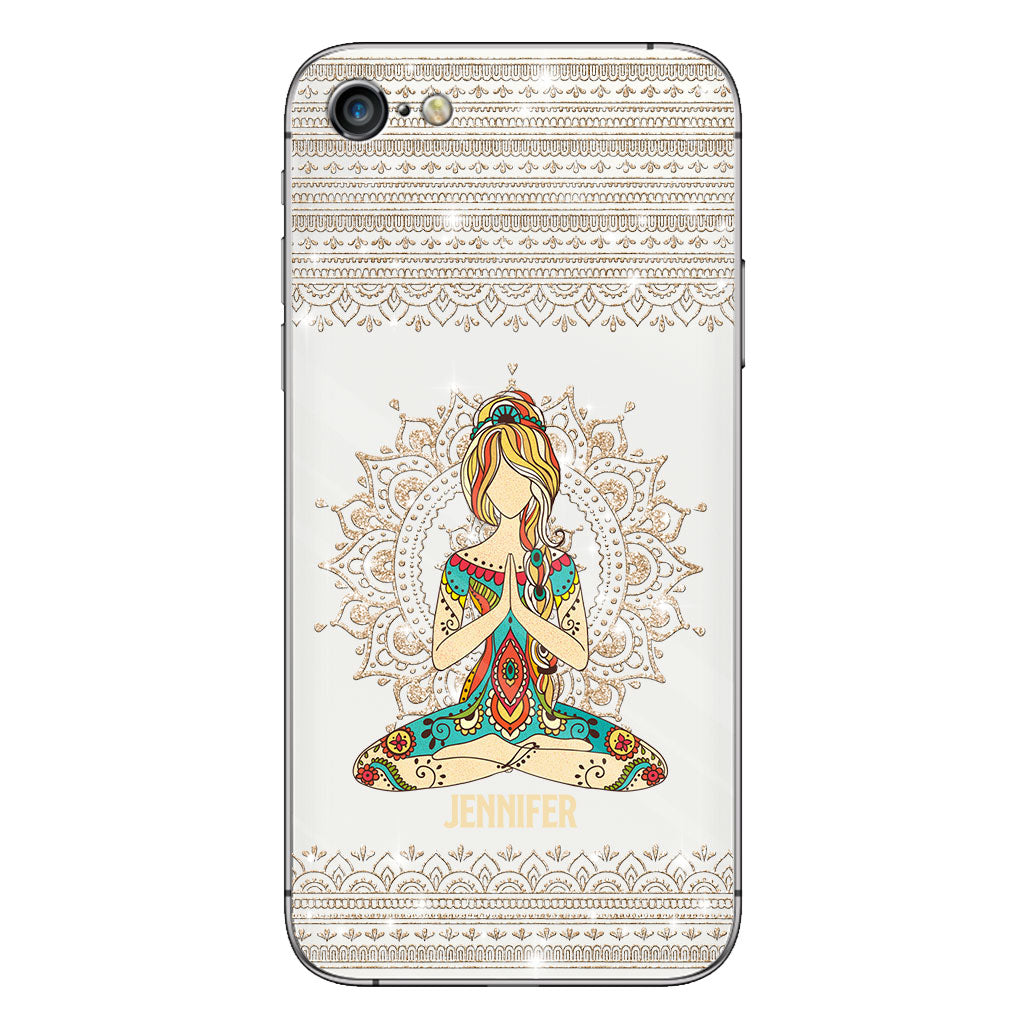 Let That S Go - Personalized Yoga Clear Phone Case