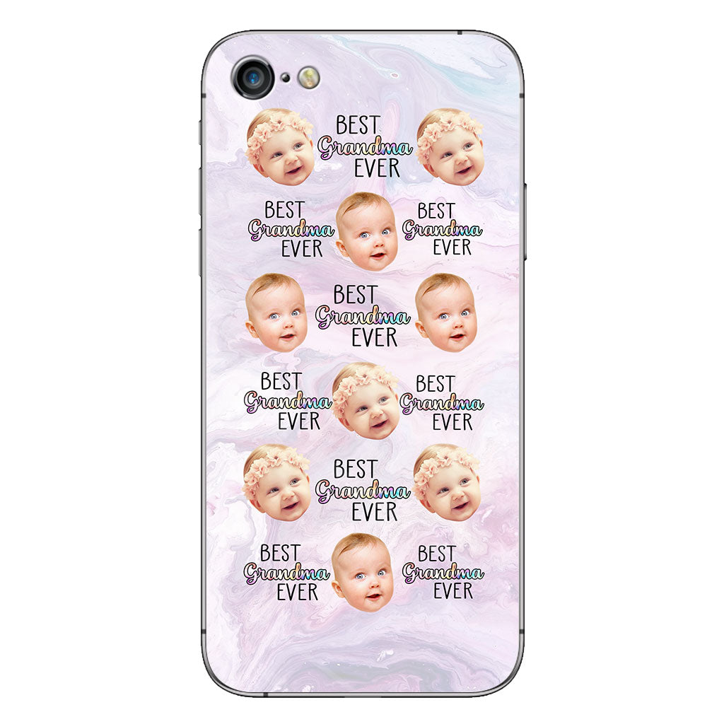 Best Grandma Mom Ever - Gift for grandma, mom, grandma, aunt - Personalized Clear Phone Case