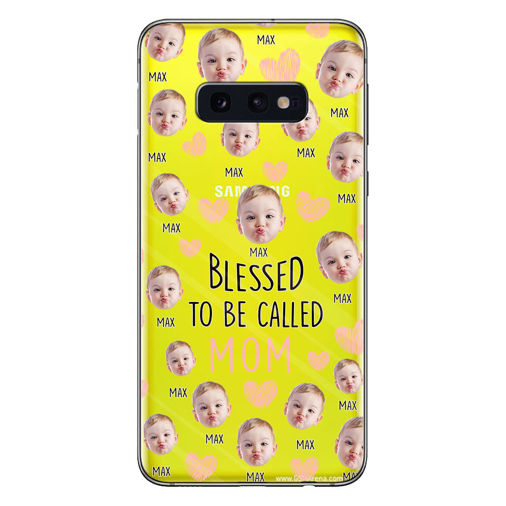 Blessed To Be Called Mom - Personalized Mother Clear Phone Case