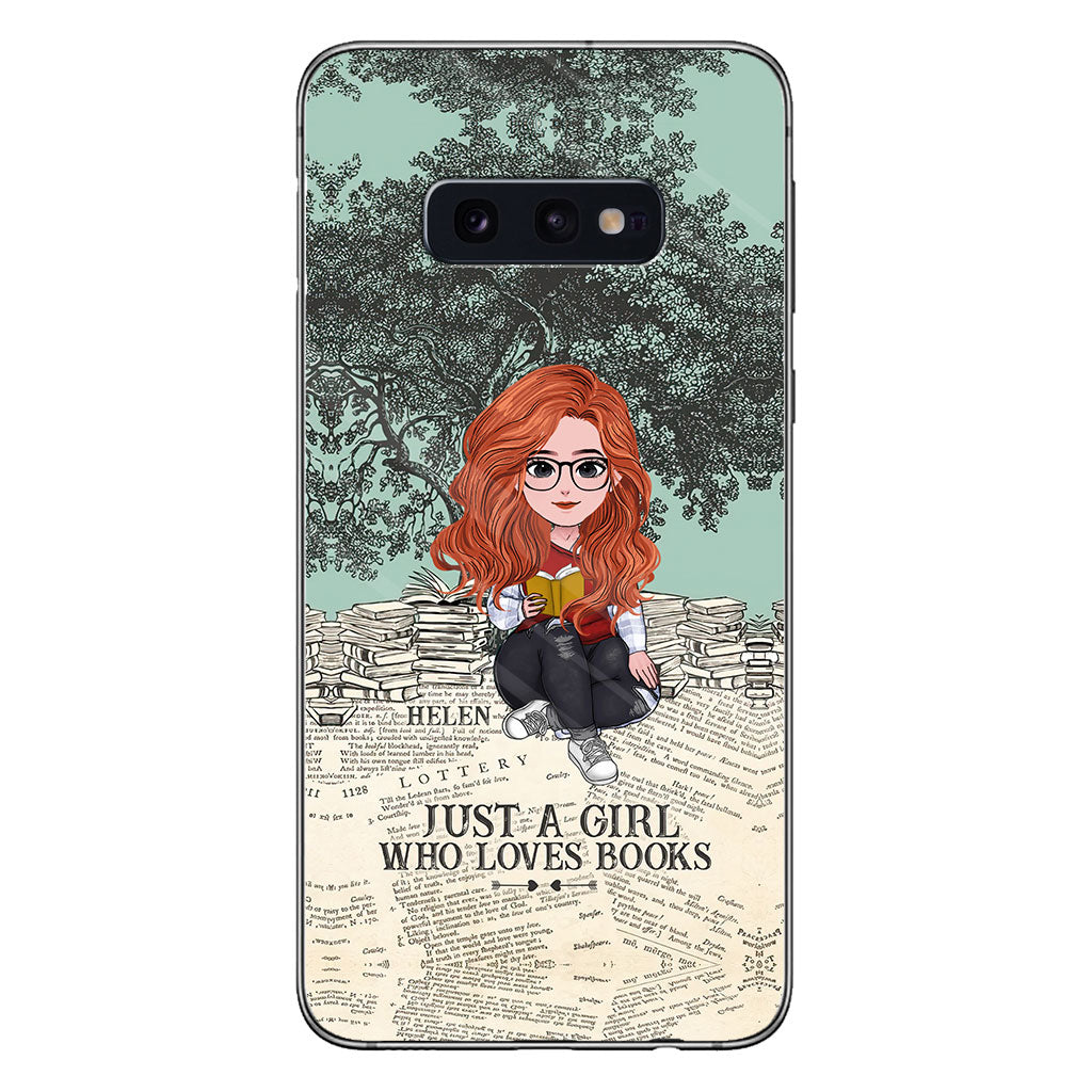 Just A Girl Who Loves Book - Personalized Book Clear Phone Case