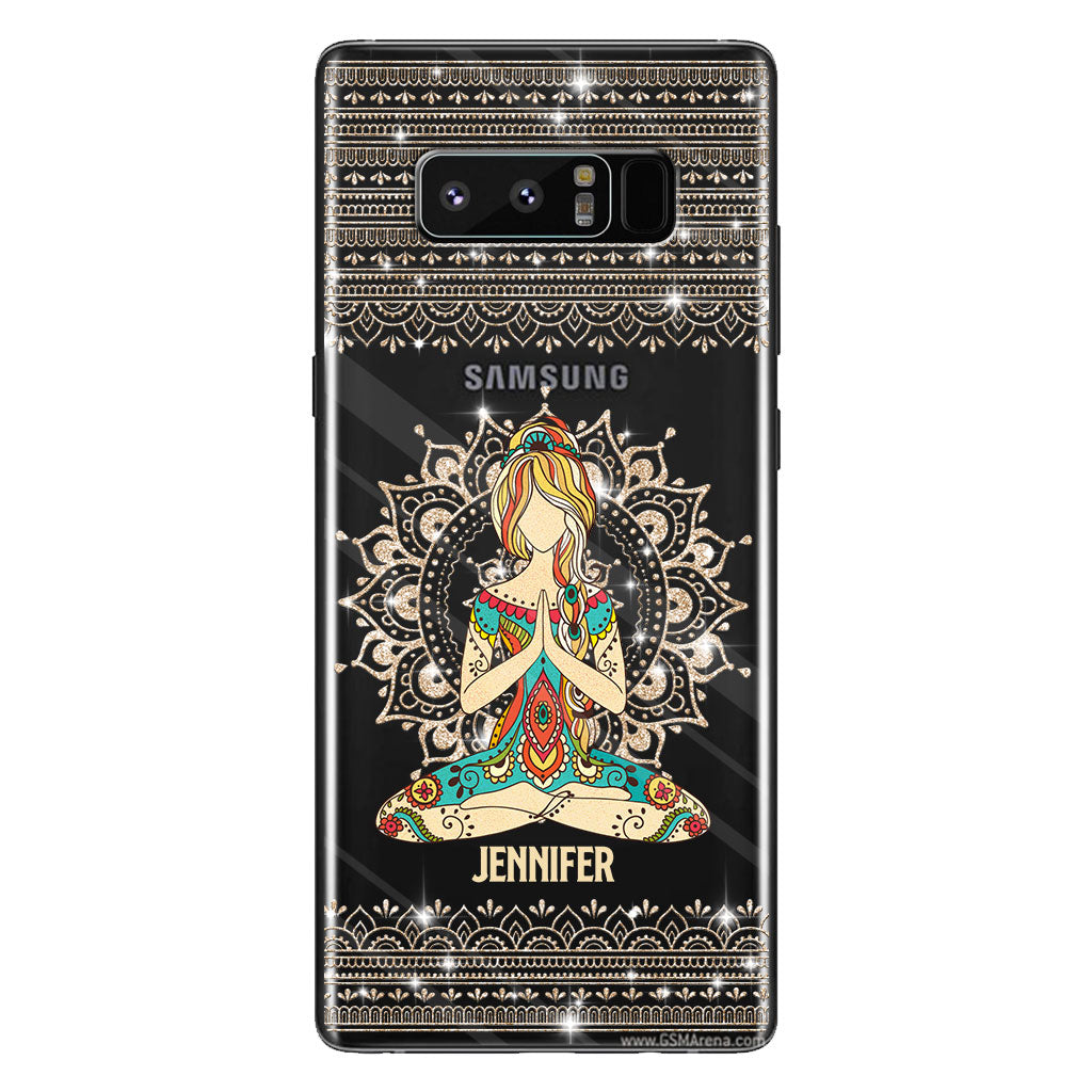 Let That S Go - Personalized Yoga Clear Phone Case