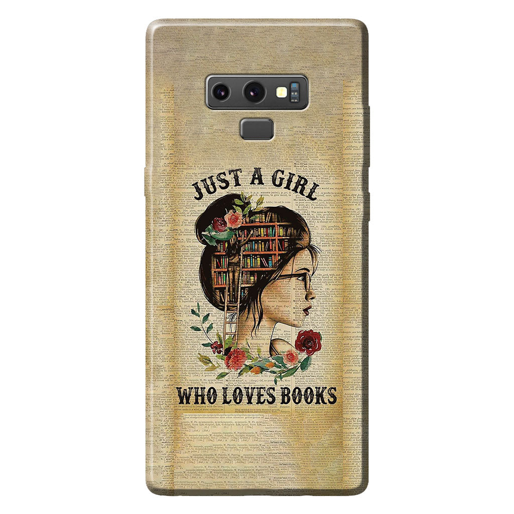 Just A Girl - Book Phone Case