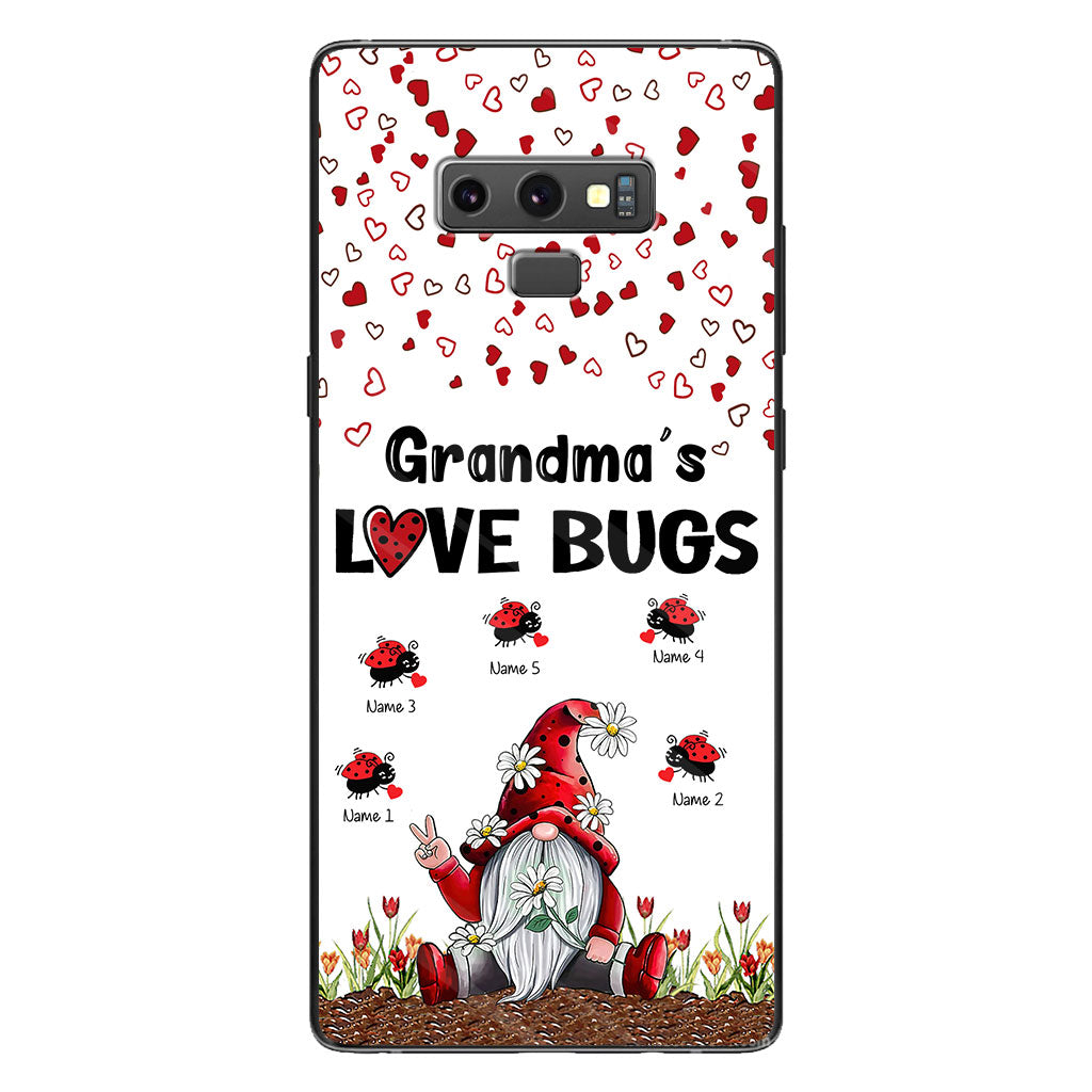 Grandma's Love Bugs - Personalized Grandma Phone Case