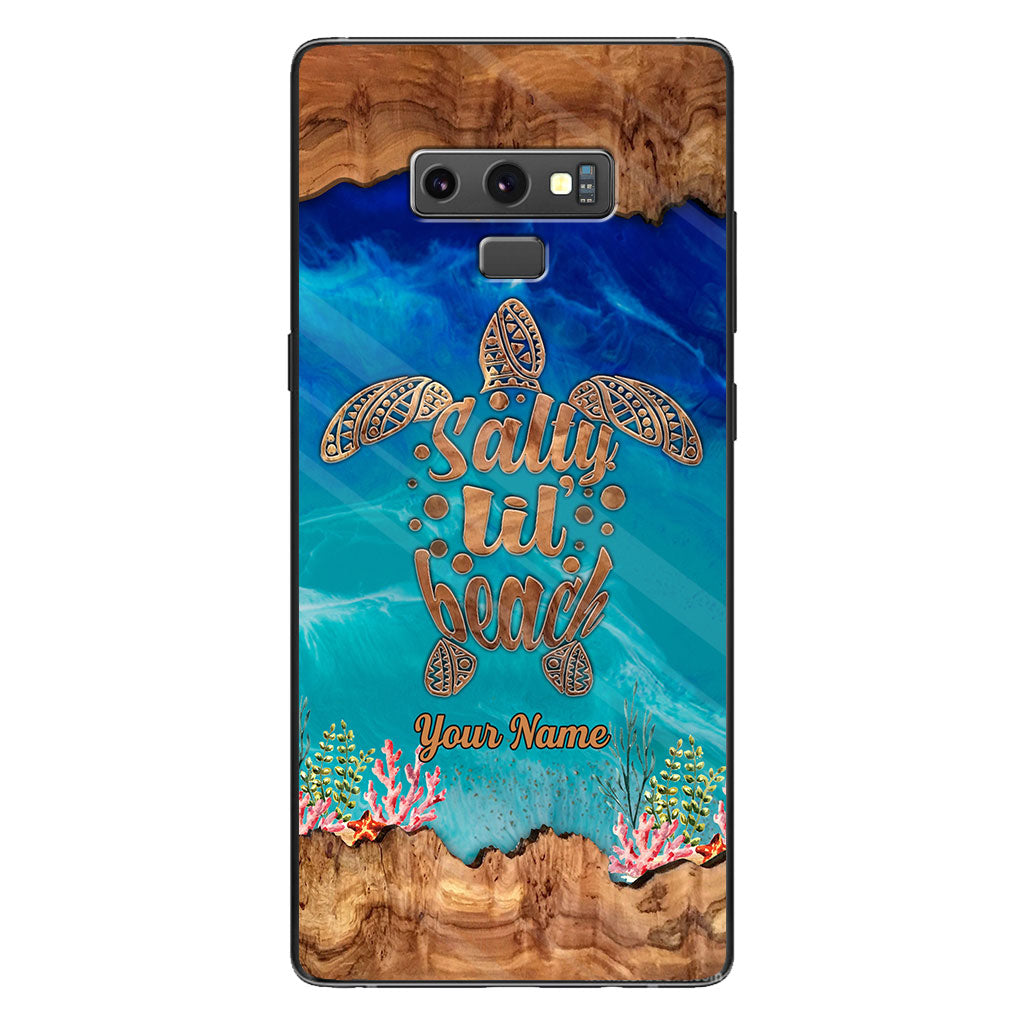 Salty Lil' Beach - Personalized Turtle Phone case