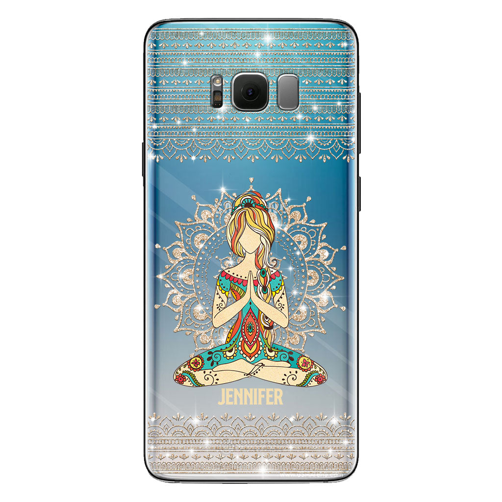 Let That S Go - Personalized Yoga Clear Phone Case