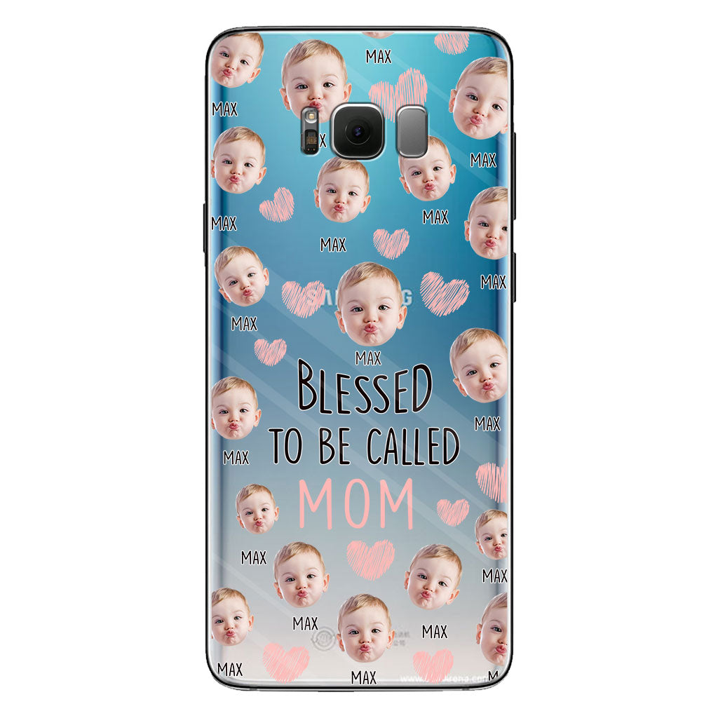Blessed To Be Called Mom - Personalized Mother Clear Phone Case