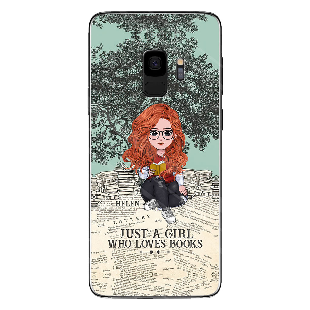 Just A Girl Who Loves Book - Personalized Book Clear Phone Case