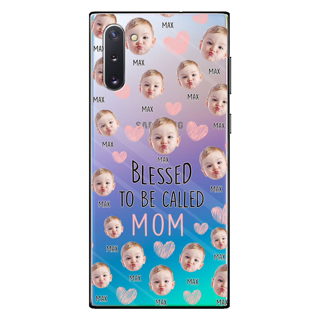 Blessed To Be Called Mom - Personalized Mother Clear Phone Case