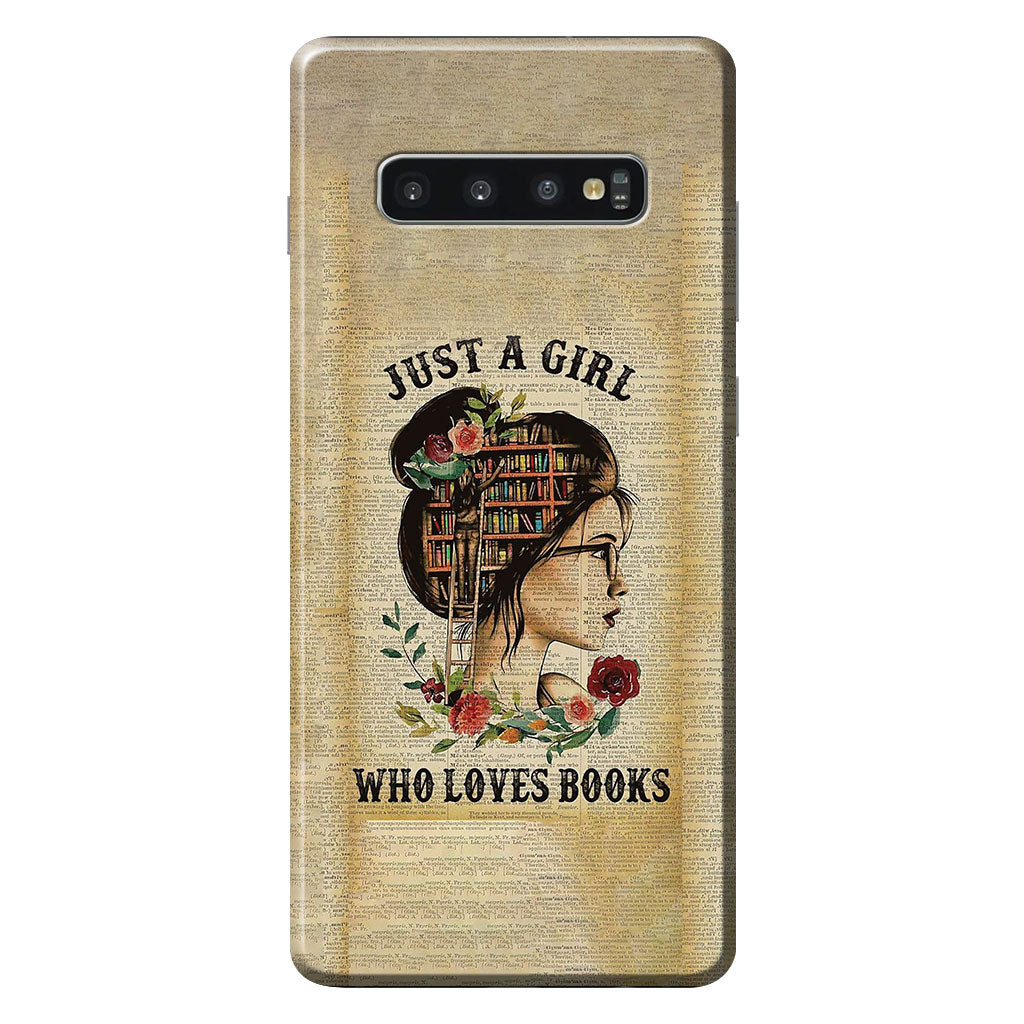 Just A Girl - Book Phone Case