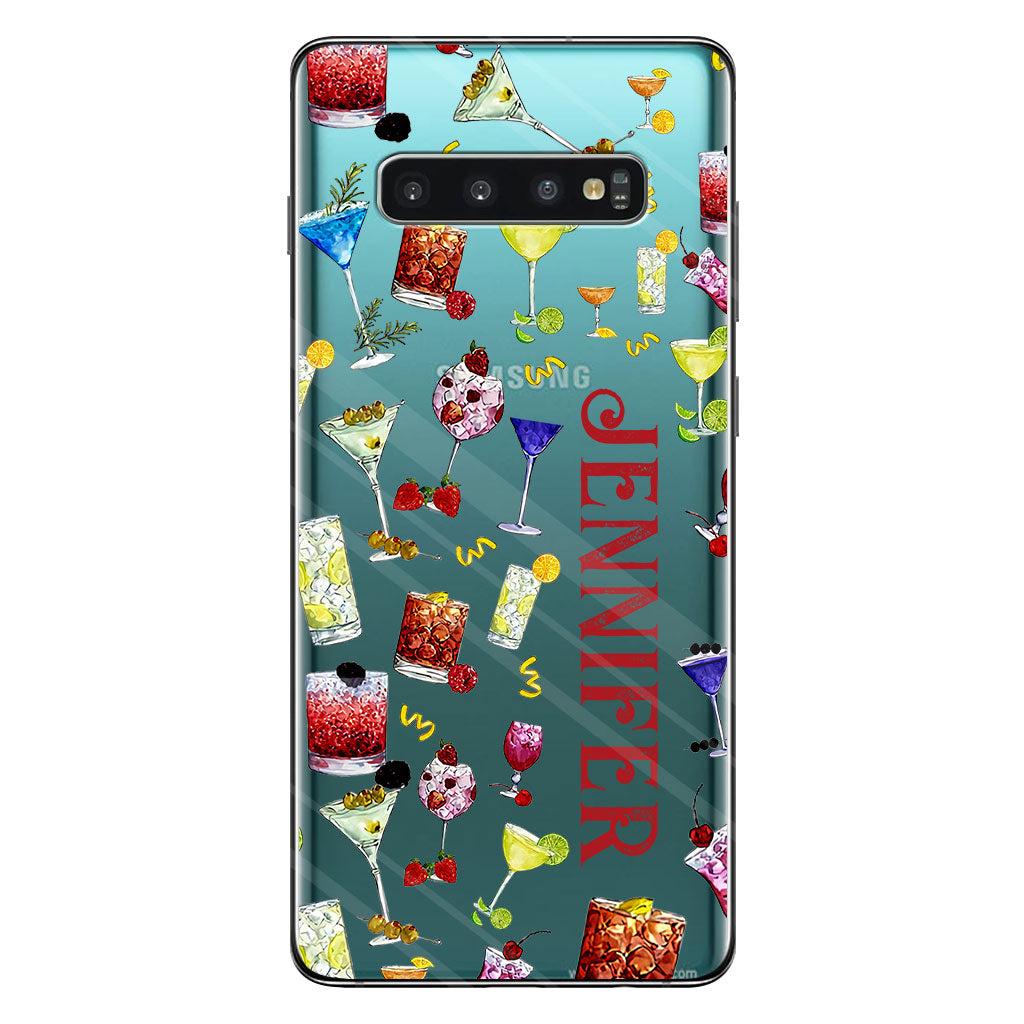 Summer Vibes - Personalized Cocktail Clear Phone Case