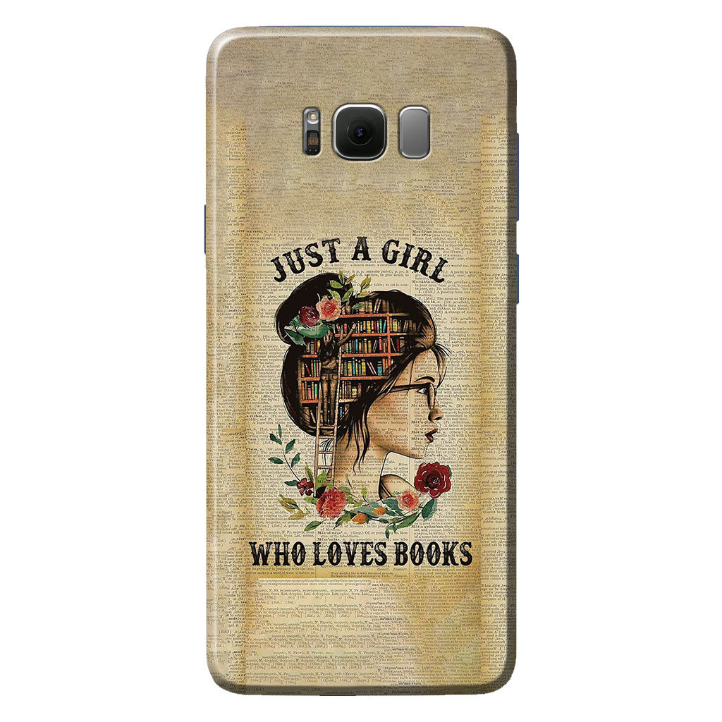 Just A Girl - Book Phone Case