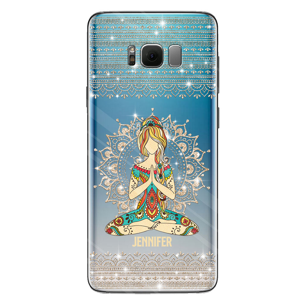 Let That S Go - Personalized Yoga Clear Phone Case
