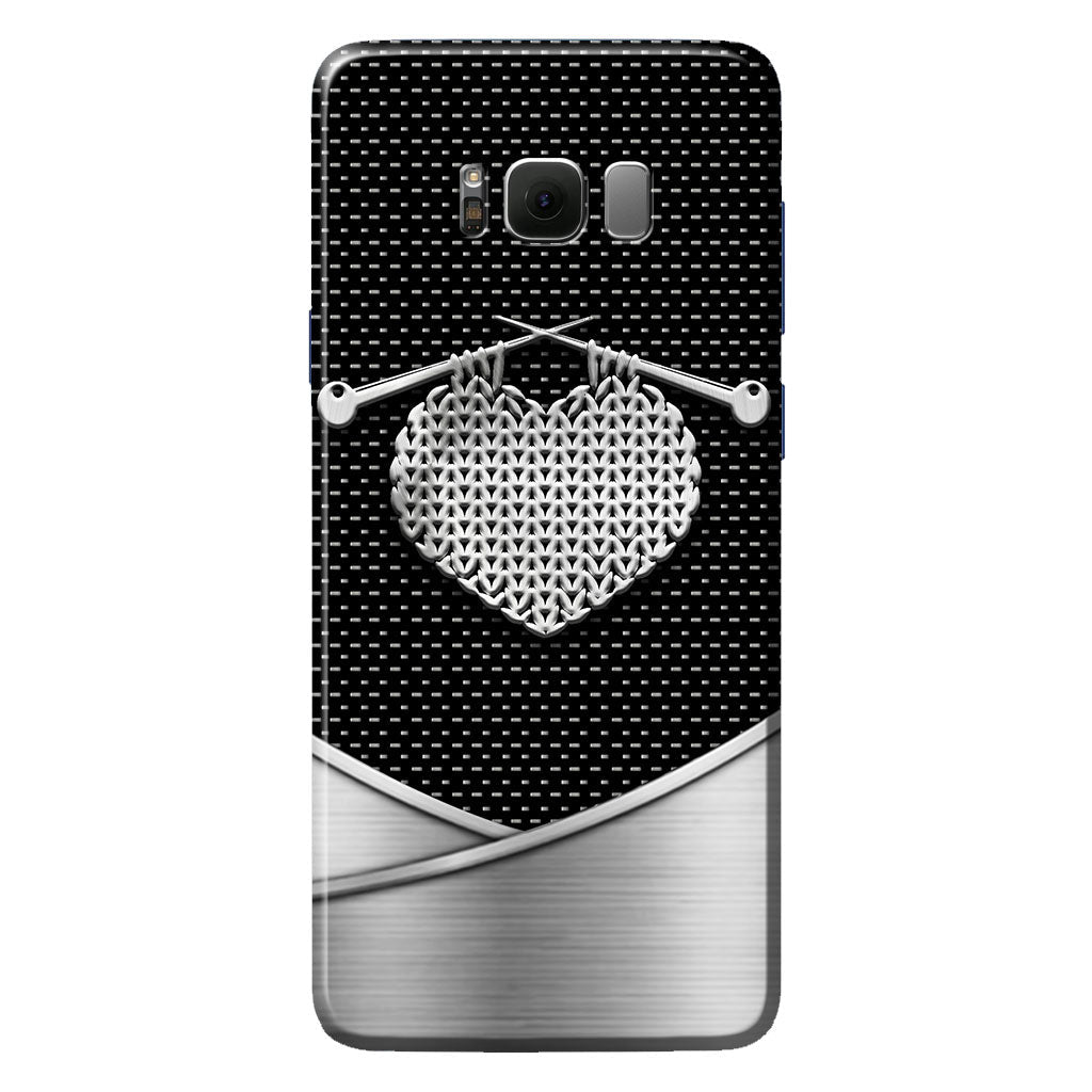 Knit Metal Pattern Print Phone Case 062021