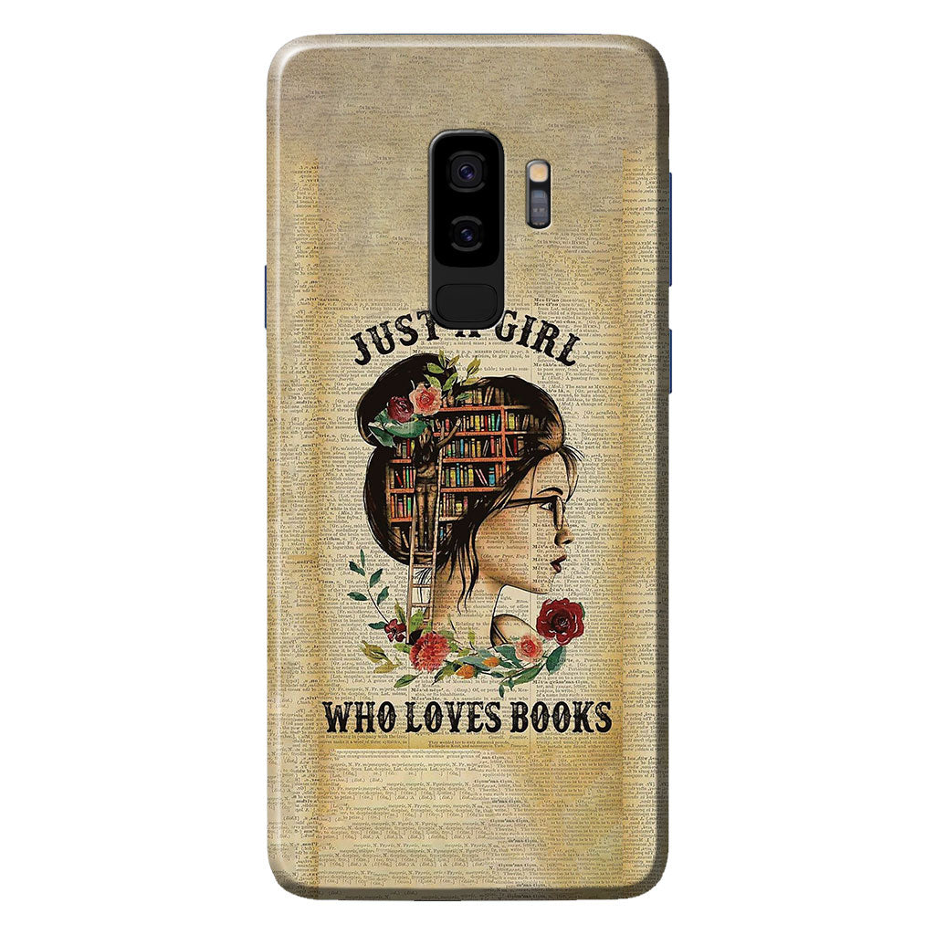 Just A Girl - Book Phone Case