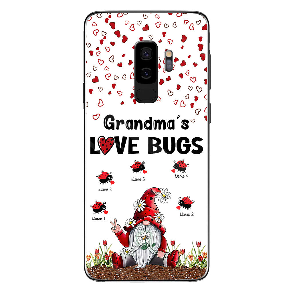 Grandma's Love Bugs - Personalized Grandma Phone Case