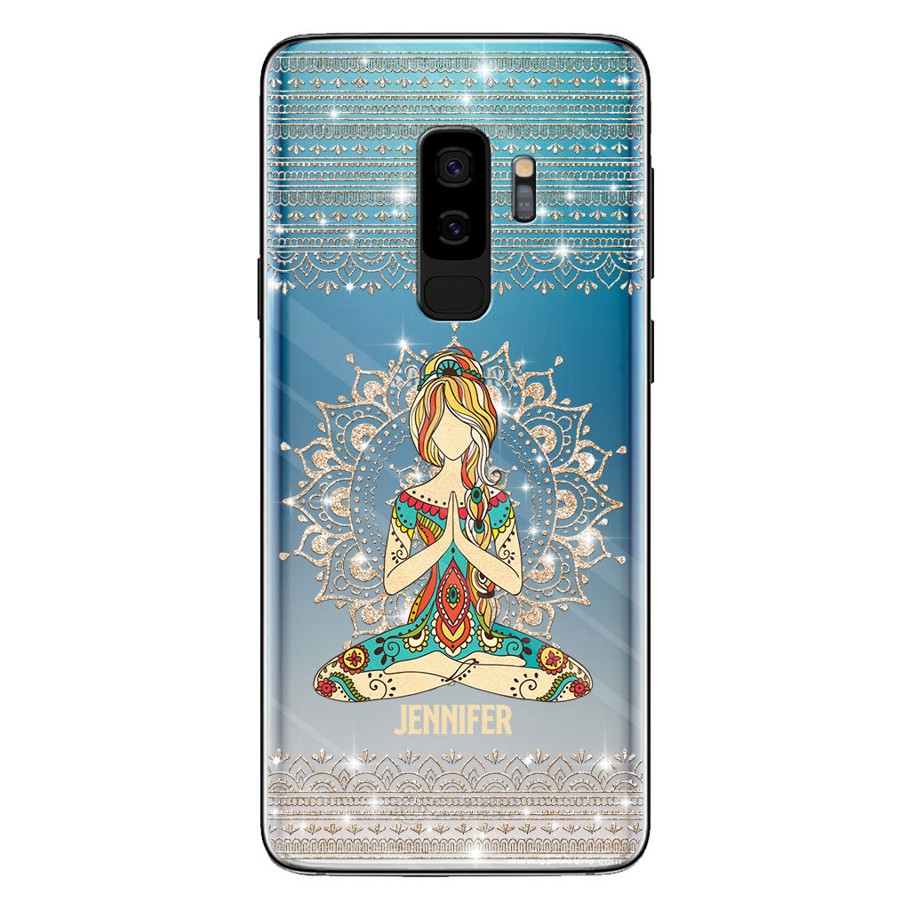 Let That S Go - Personalized Yoga Clear Phone Case