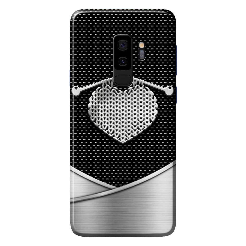 Knit Metal Pattern Print Phone Case 062021