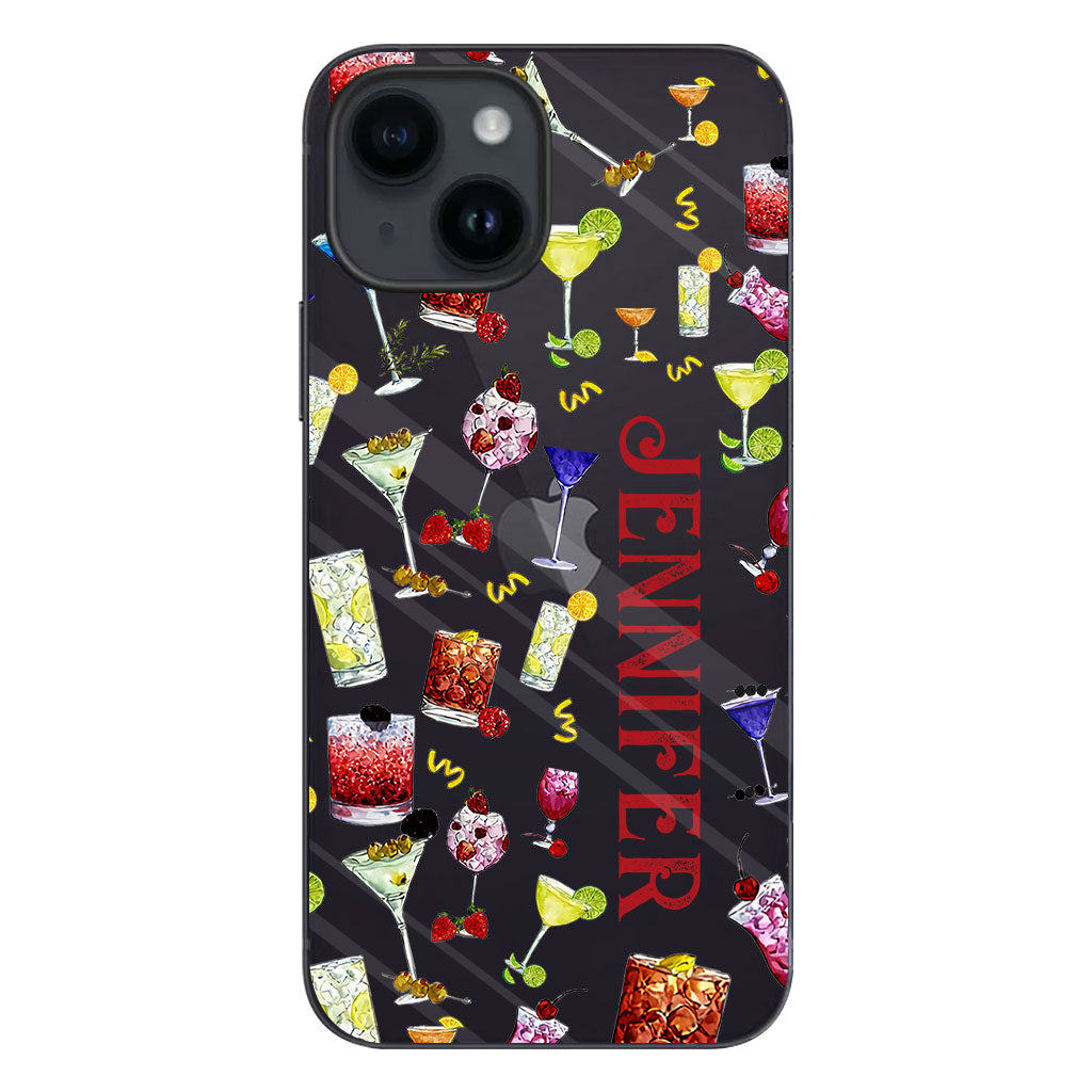 Summer Vibes - Personalized Cocktail Clear Phone Case