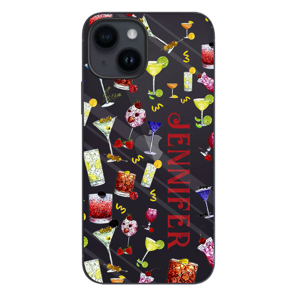 Summer Vibes - Personalized Cocktail Clear Phone Case