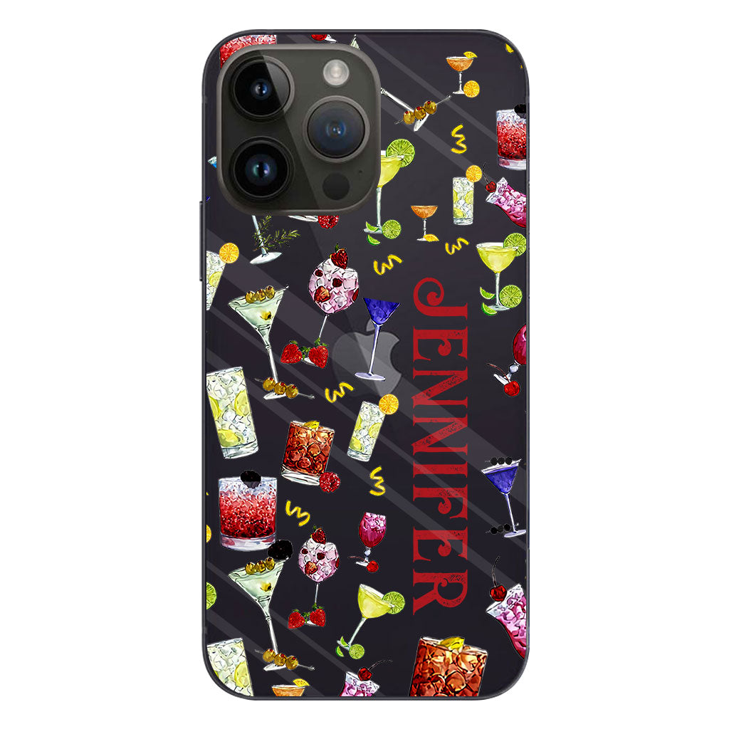 Summer Vibes - Personalized Cocktail Clear Phone Case